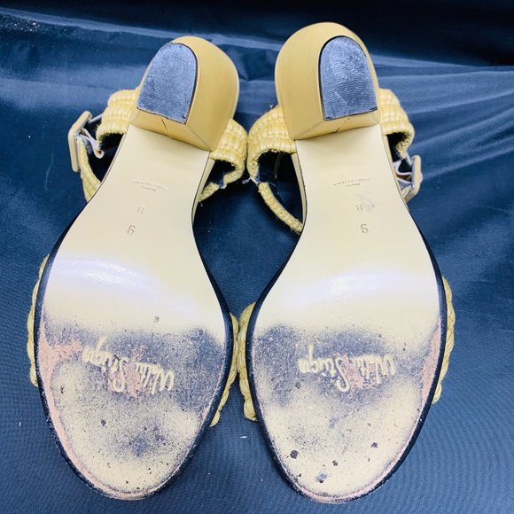 Walter Steiger Tan Woven Ankle Strap Sandals - Picture 8 of 10